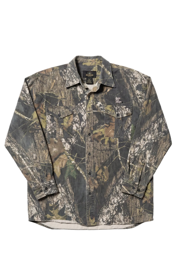 Vintage Bass Pro Realtree Camo Button-Up