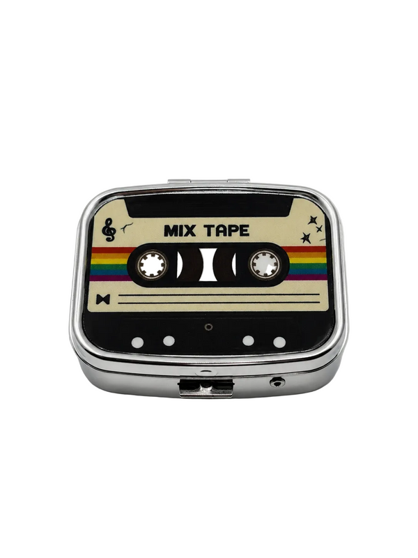 Mix Tape Mirrored Pill Case