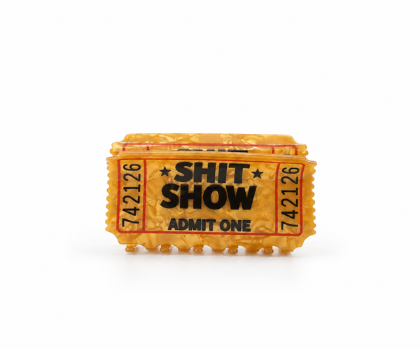 Admit One Movie Ticket Hair Claw Clip