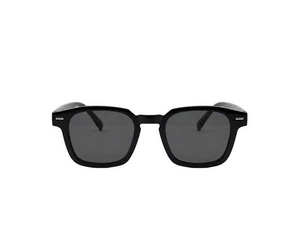 Midnight Black Square Sunglasses
