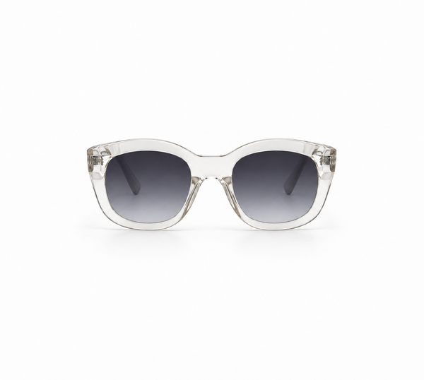 Le Specs Clear Oversized Square Sunglasses