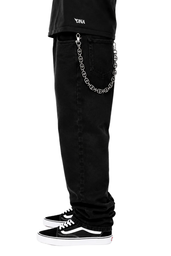 Silver Cross Link Belt Chain