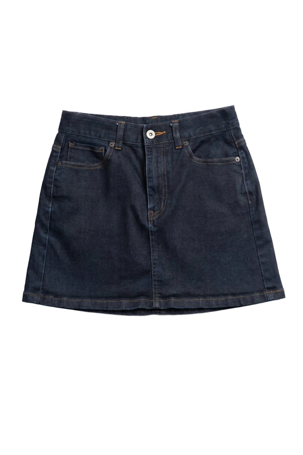 Dark Wash Denim Mini Skirt