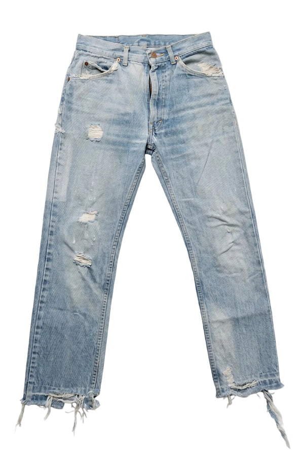 Lee Distressed Light Wash Ripped Denim Jeans