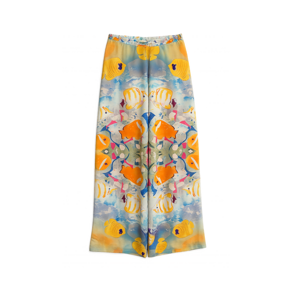 Rei Giraldo Tropical Reef Print Mesh Pants