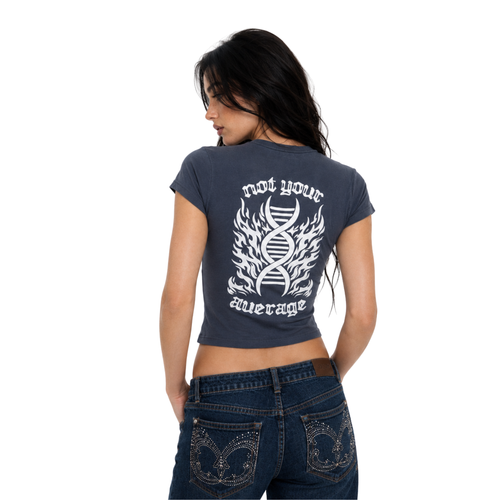Not Your Average Baby Tee - Washed Navy