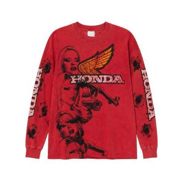 Custom Honda Y2K Graphic Long Sleeve by Charli McFly