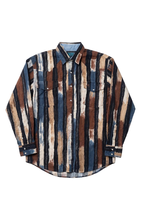 Vintage Lone Roo Pearl Snap Western Shirt