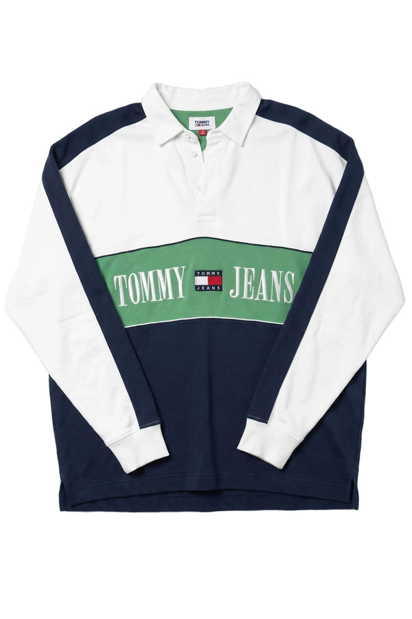 Vintage Tommy Jeans Colorblock Rugby Shirt