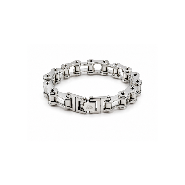Silver Bicycle Chain Bracelet