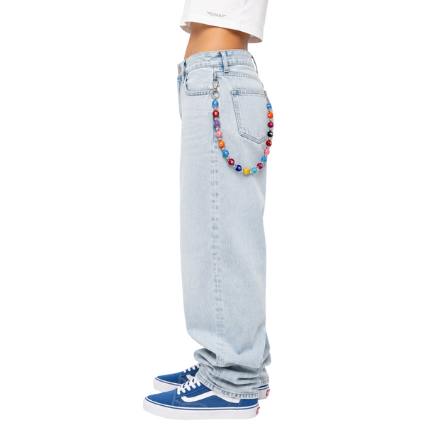 Multicolor Billiard Ball Belt Chain Femme