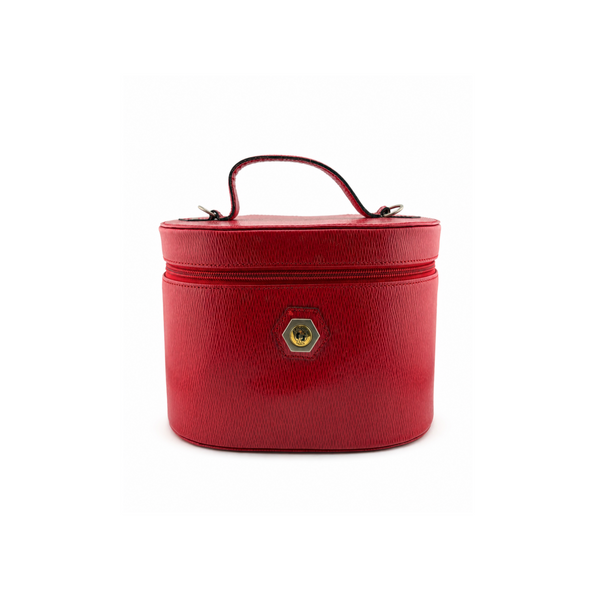 Red 'Train Case' Top Handle Bag