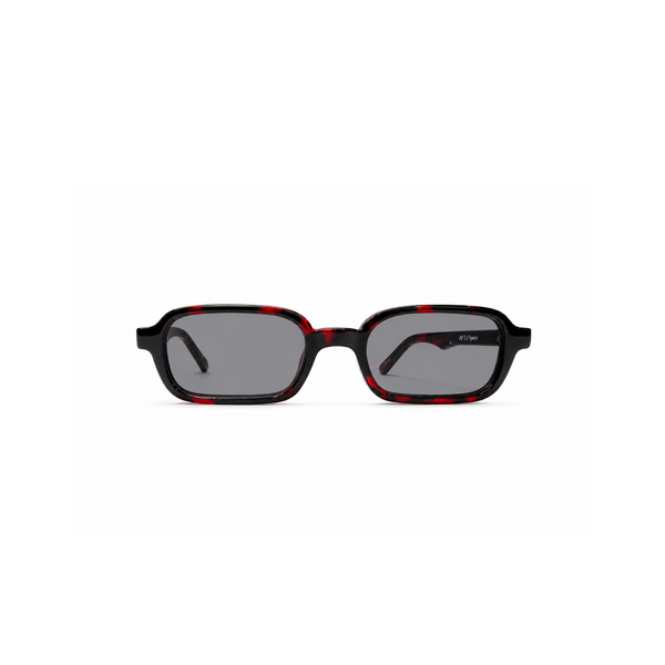 Red 'Tortoise Shell Rectangular' Sunglasses