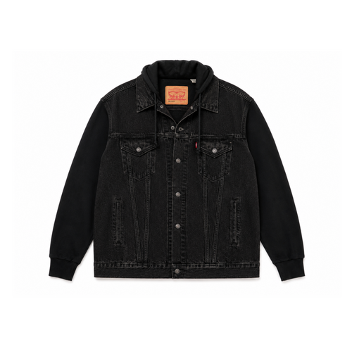 Levi's Black Hooded Sweatshirt/Denim Jacket