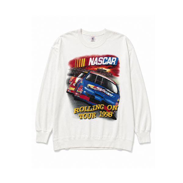 Delta White Nascar Rollin on Tour '98 Crewneck