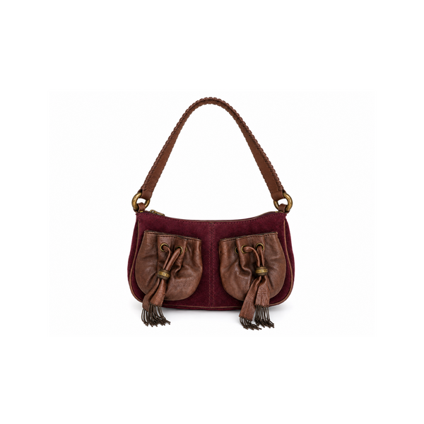 Purple & Brown Juicy Couture Leather Bag