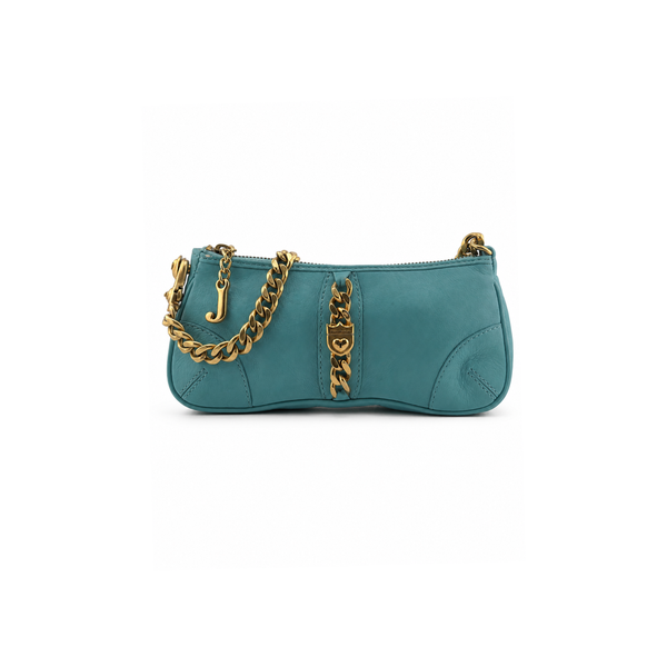 Teal & Gold Juicy Couture Leather Purse