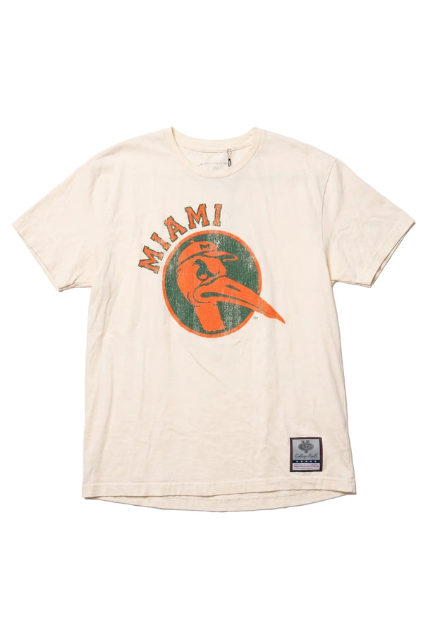 Vintage Miami Hurricanes Distressed Logo Graphic T-Shirt