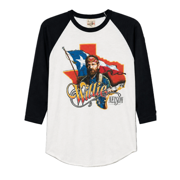 Willie Nelson Black and White Vintage Tee