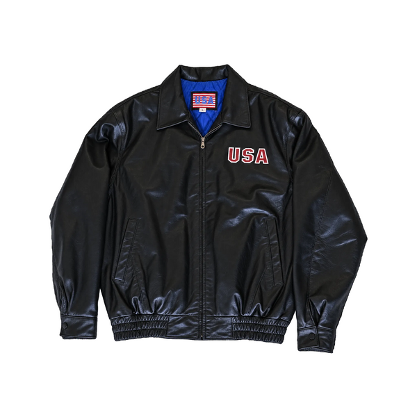 Vintage Genuine Leather 'USA' Jacket