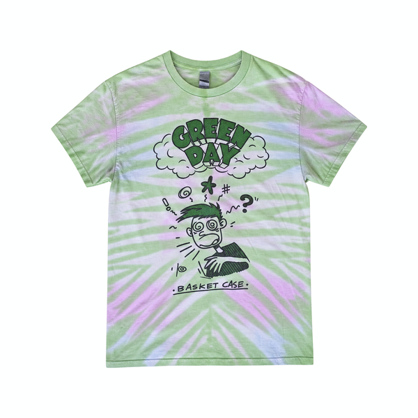 Green Day 'Basket Case' Light Tie-Dye T-Shirt