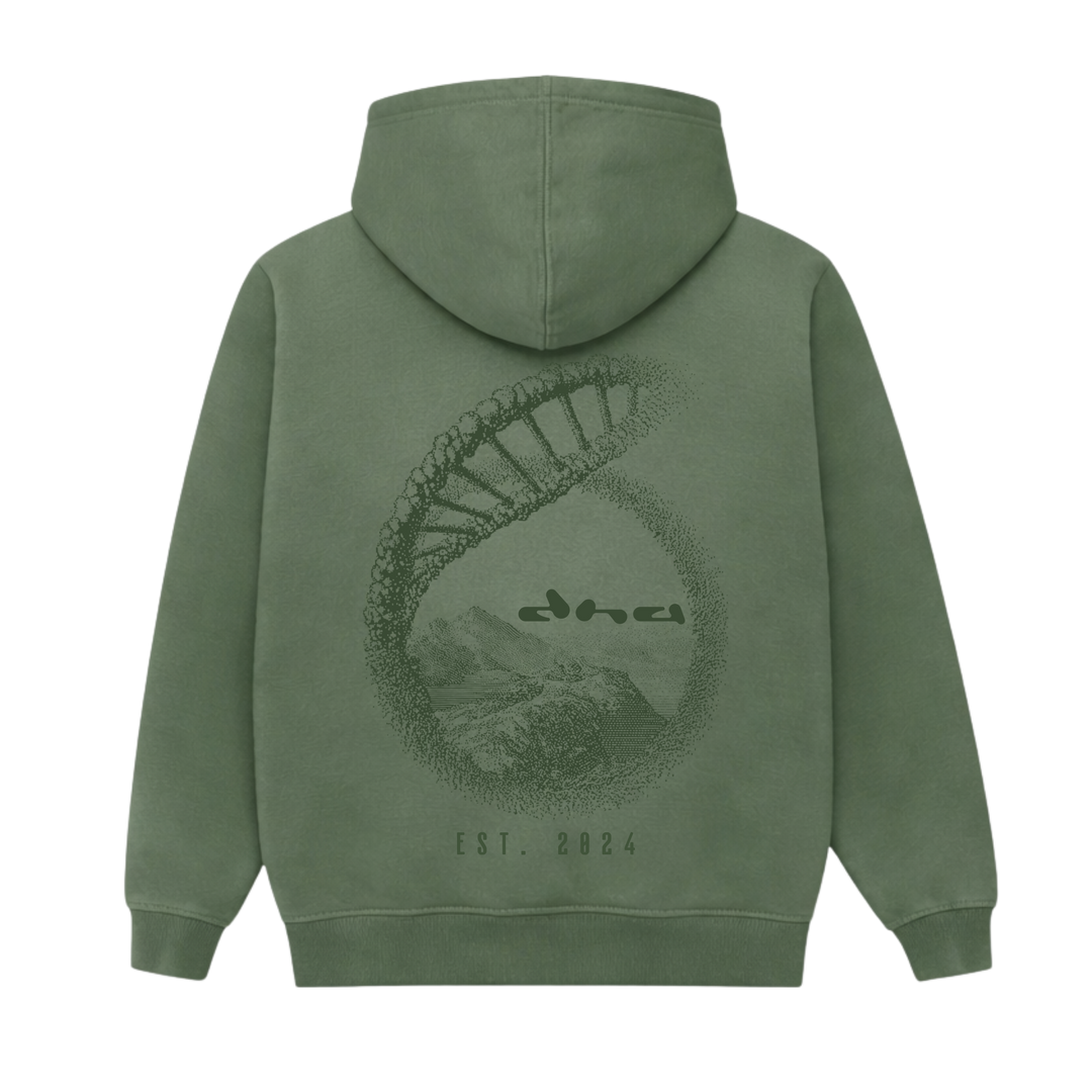The Source Hoodie - Olive Smoke