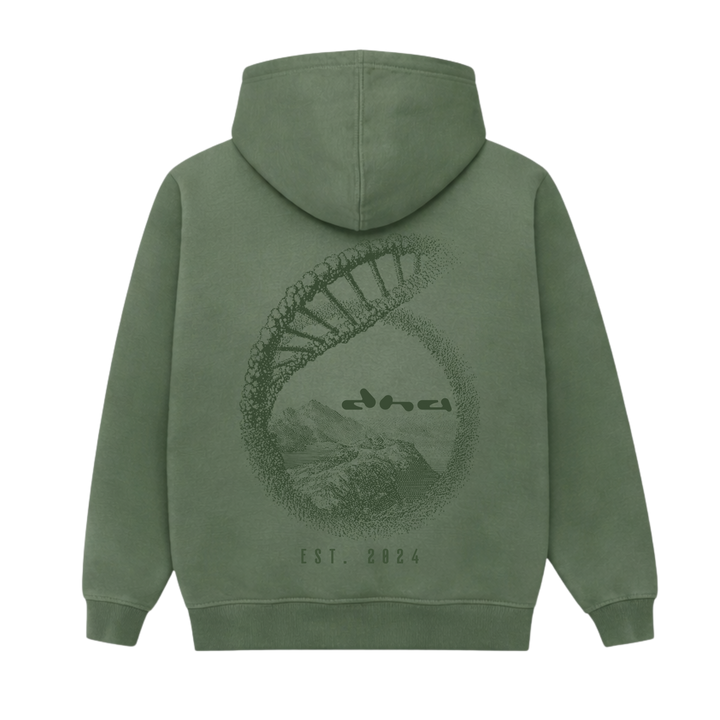 The Source Hoodie - Olive Smoke