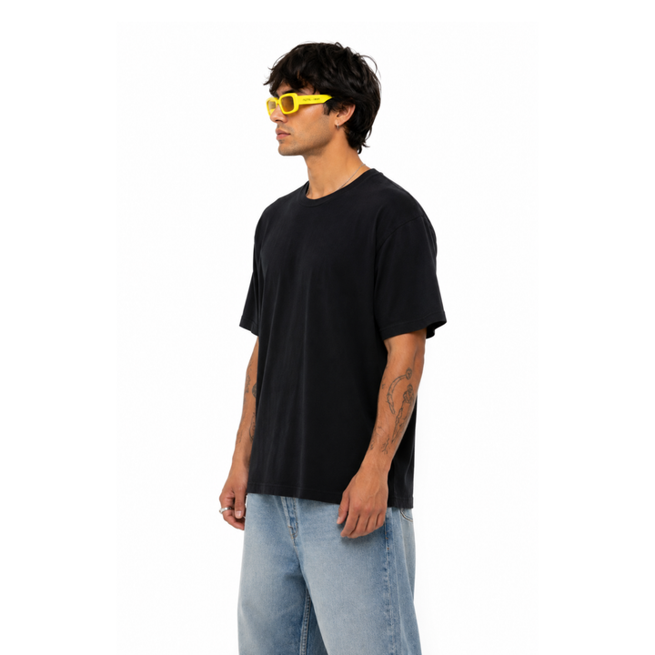 NÜTRL x INDY Yellow Rectangular Sunglasses
