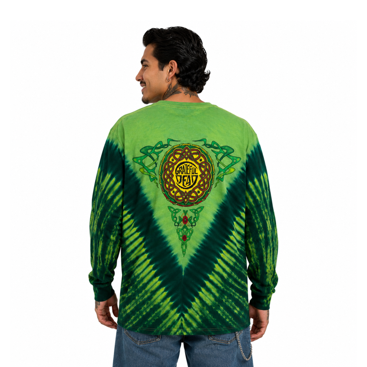 Vintage Liquid Blue 2004 Grateful Dead Long Sleeve Tie Dye T-shirt