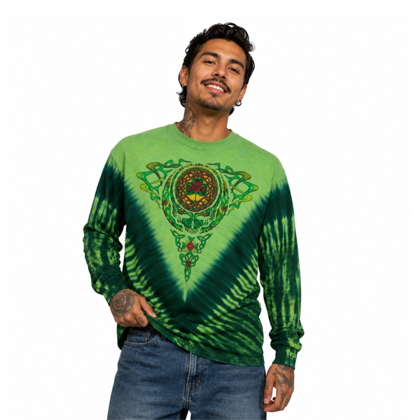 Vintage Liquid Blue 2004 Grateful Dead Long Sleeve Tie Dye T-shirt
