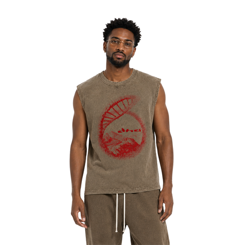 The Source Muscle Tee - Earth Brown
