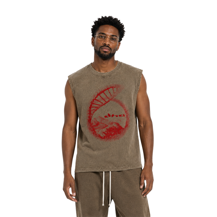 The Source Muscle Tee - Earth Brown