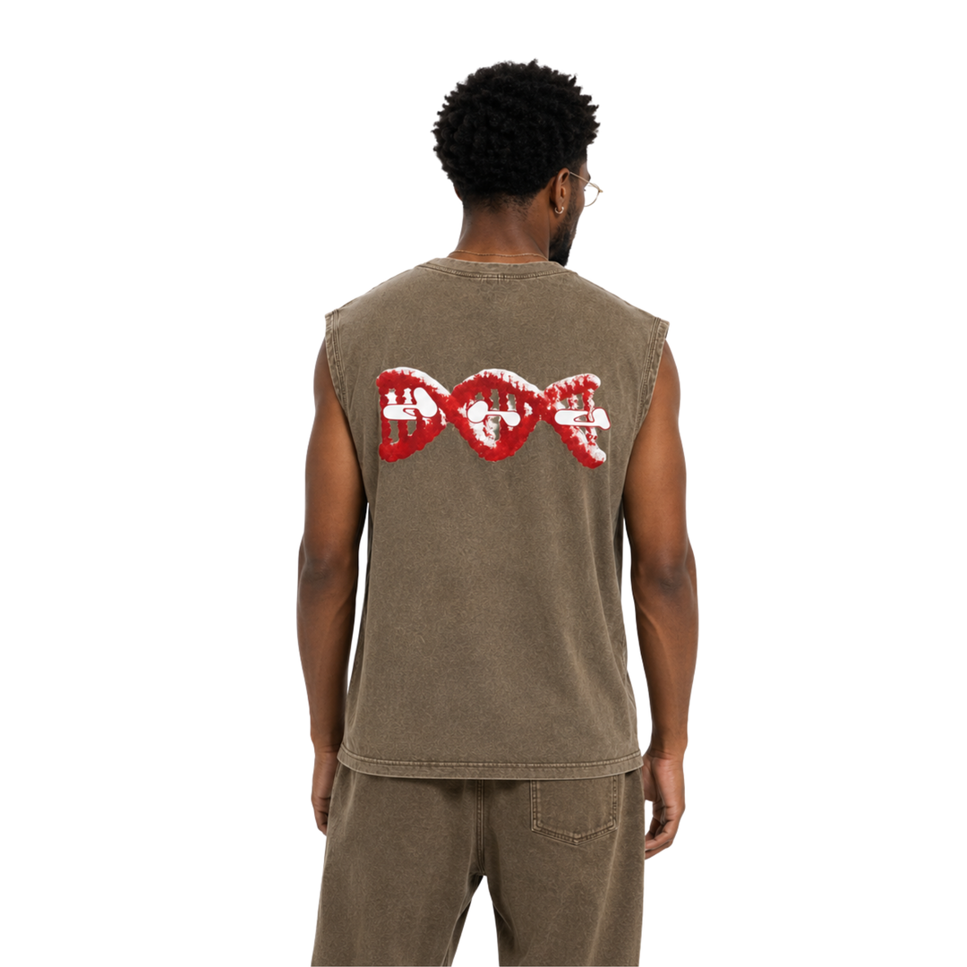The Source Muscle Tee - Earth Brown