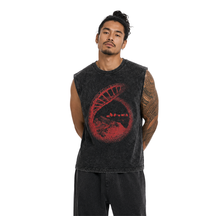 The Source Muscle Tee - Black Night