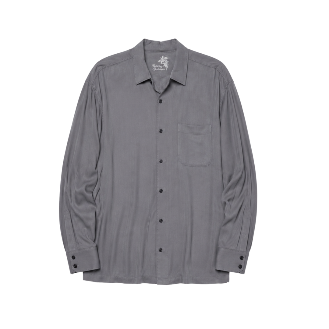 Vintage Tommy Bahama Gray Long Sleeve Button-Up Shirt