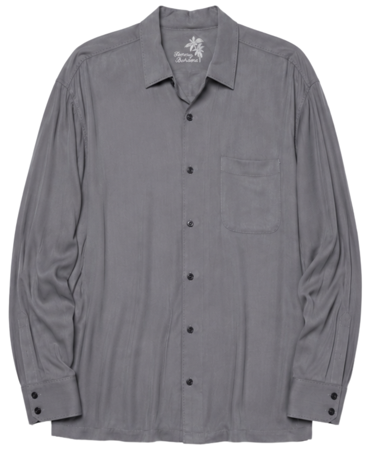 Vintage Tommy Bahama Gray Long Sleeve Button-Up Shirt