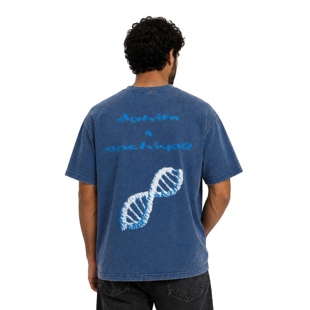 The Imprint Tee - Blue Ink
