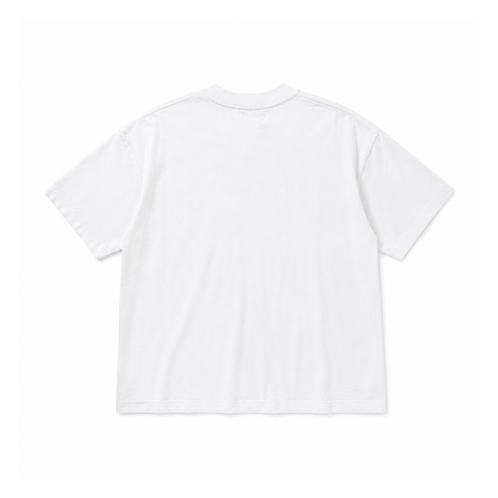 DNA Stitch Cropped T-Shirt - Chalk