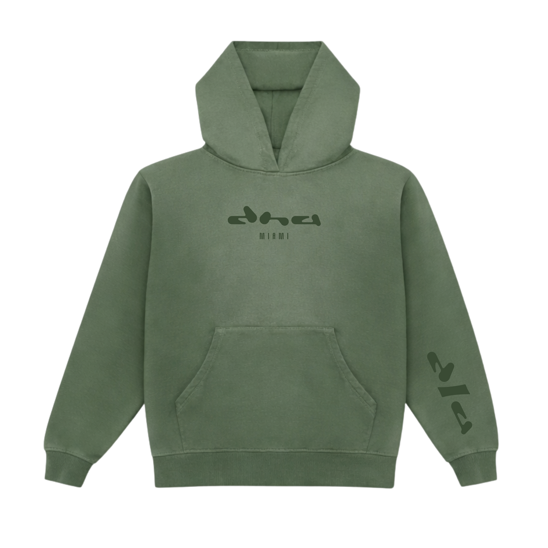 The Source Hoodie - Olive Smoke