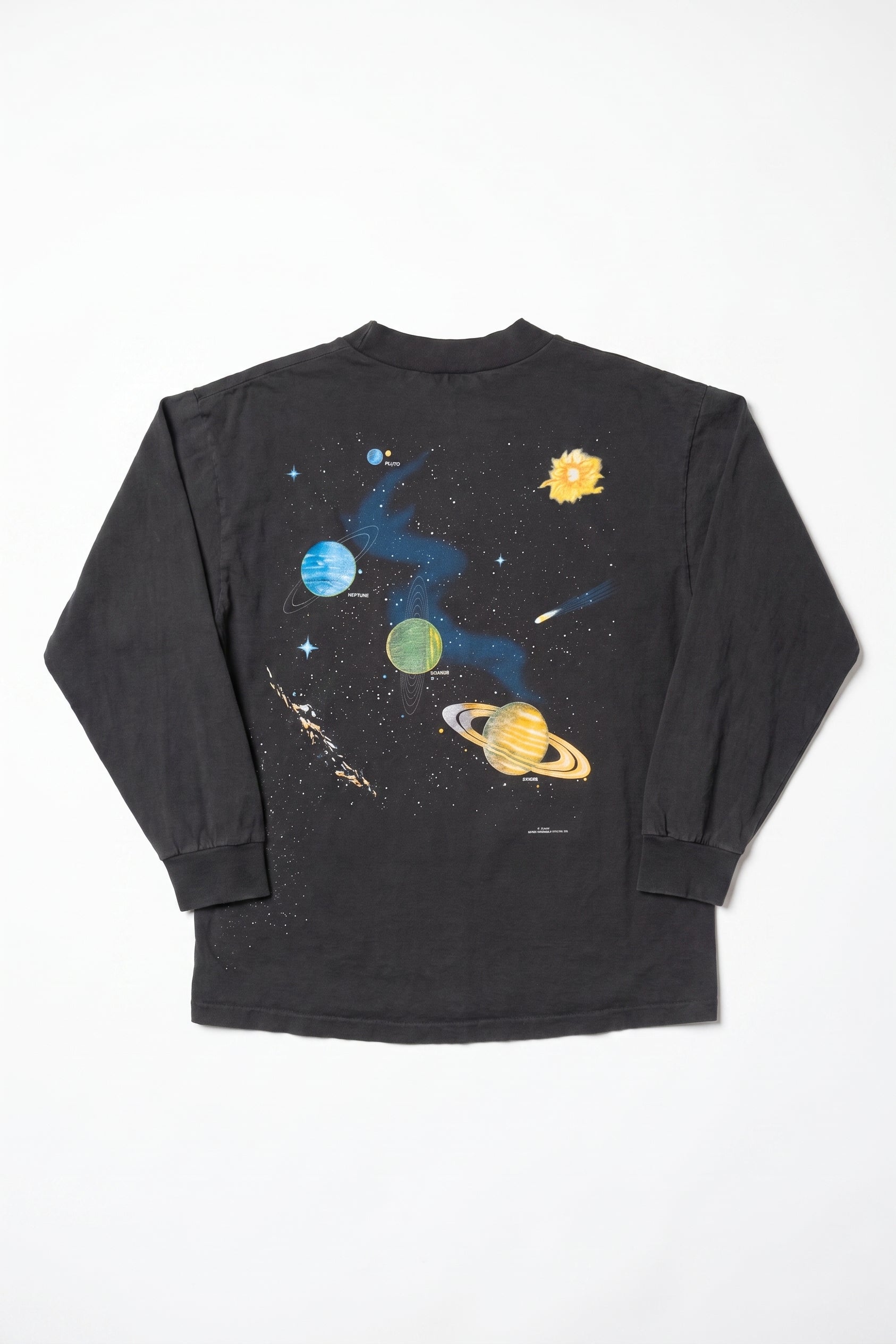 90s Solar System Graphic Long Sleeve Tee