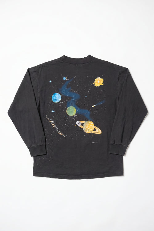 90s Solar System Graphic Long Sleeve Tee