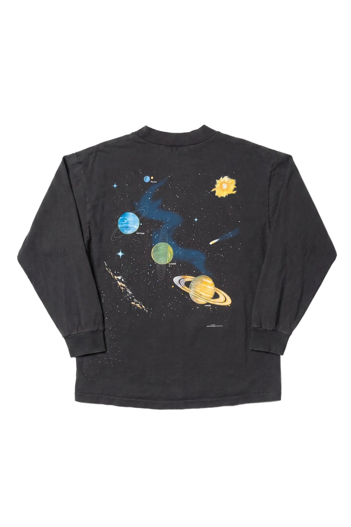 90s Solar System Graphic Long Sleeve Tee