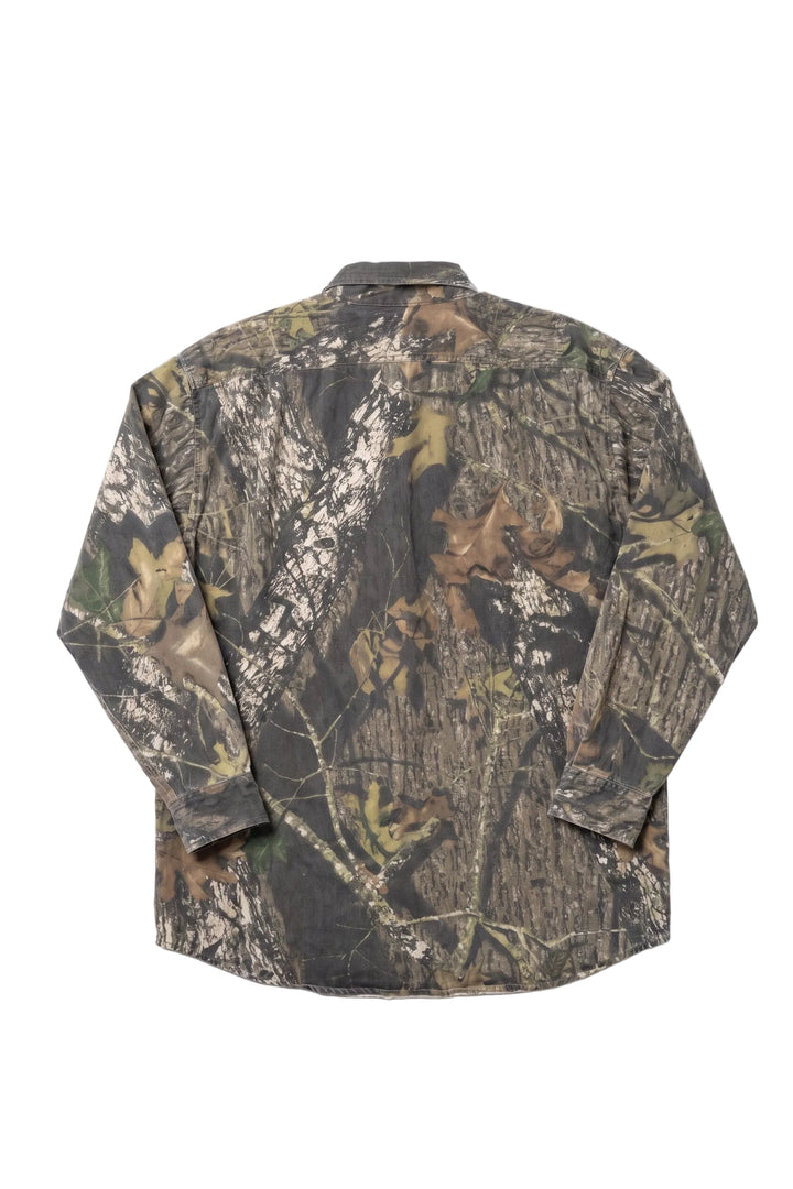 Vintage Bass Pro Realtree Camo Button-Up