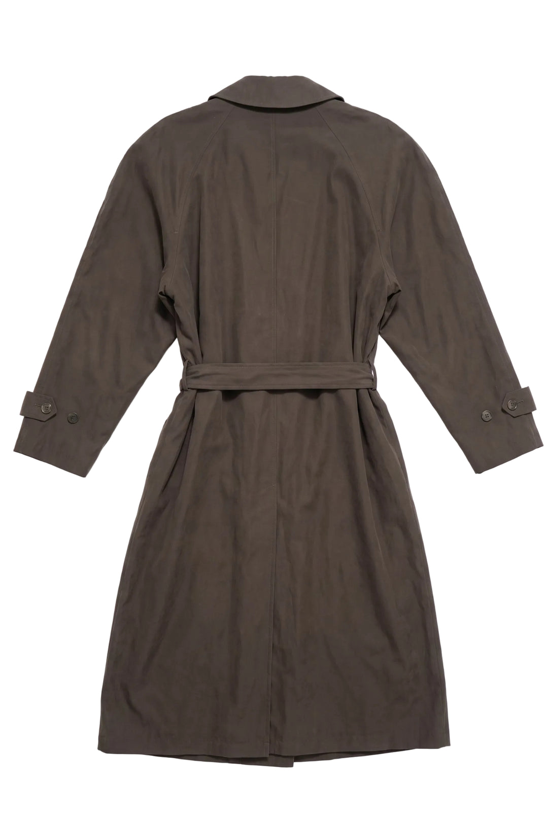 Stone Brown Belted Trench Coat