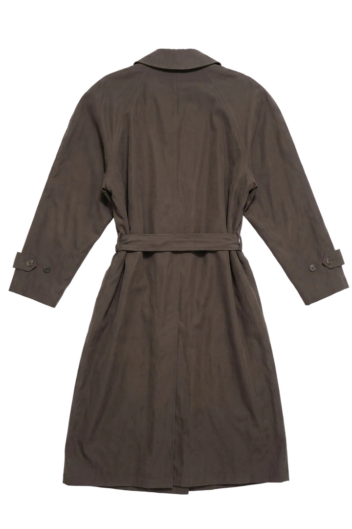 Stone Brown Belted Trench Coat