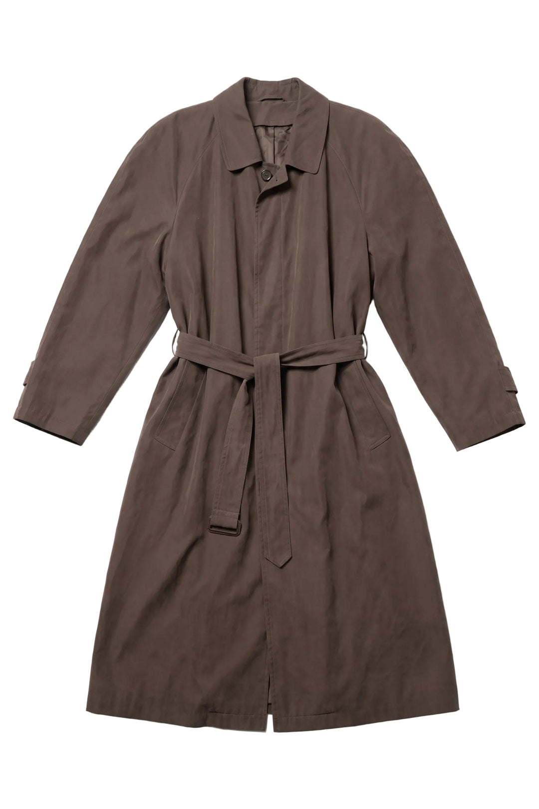 Stone Brown Belted Trench Coat