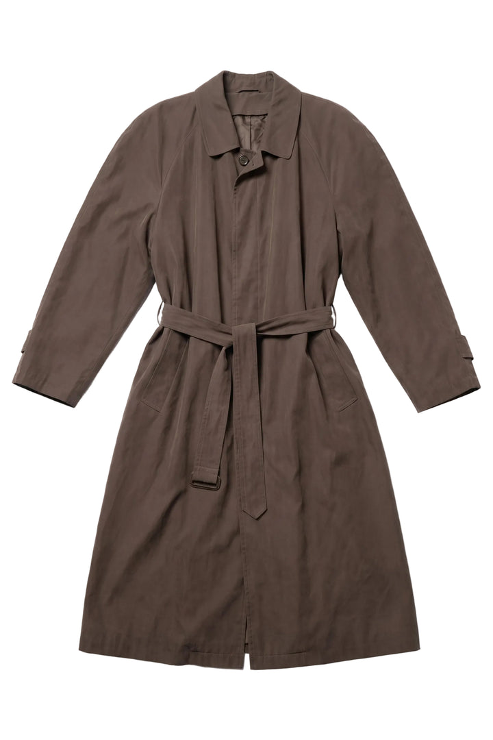 Stone Brown Belted Trench Coat