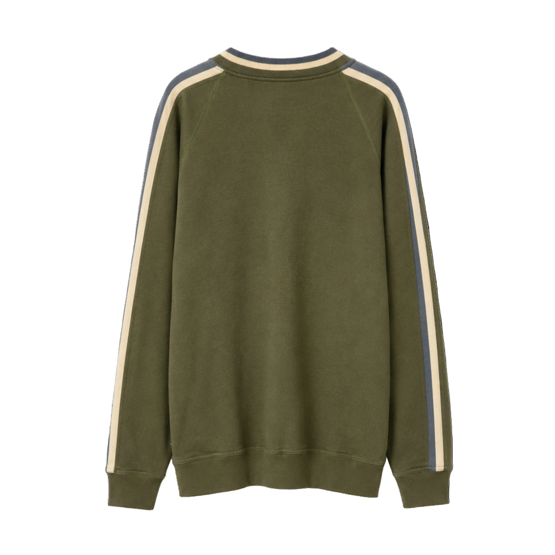 Vintage Billabong Stripe Sleeve Crewneck Sweatshirt