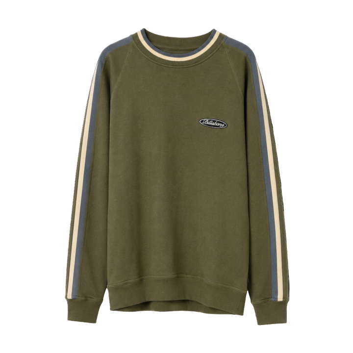Vintage Billabong Stripe Sleeve Crewneck Sweatshirt