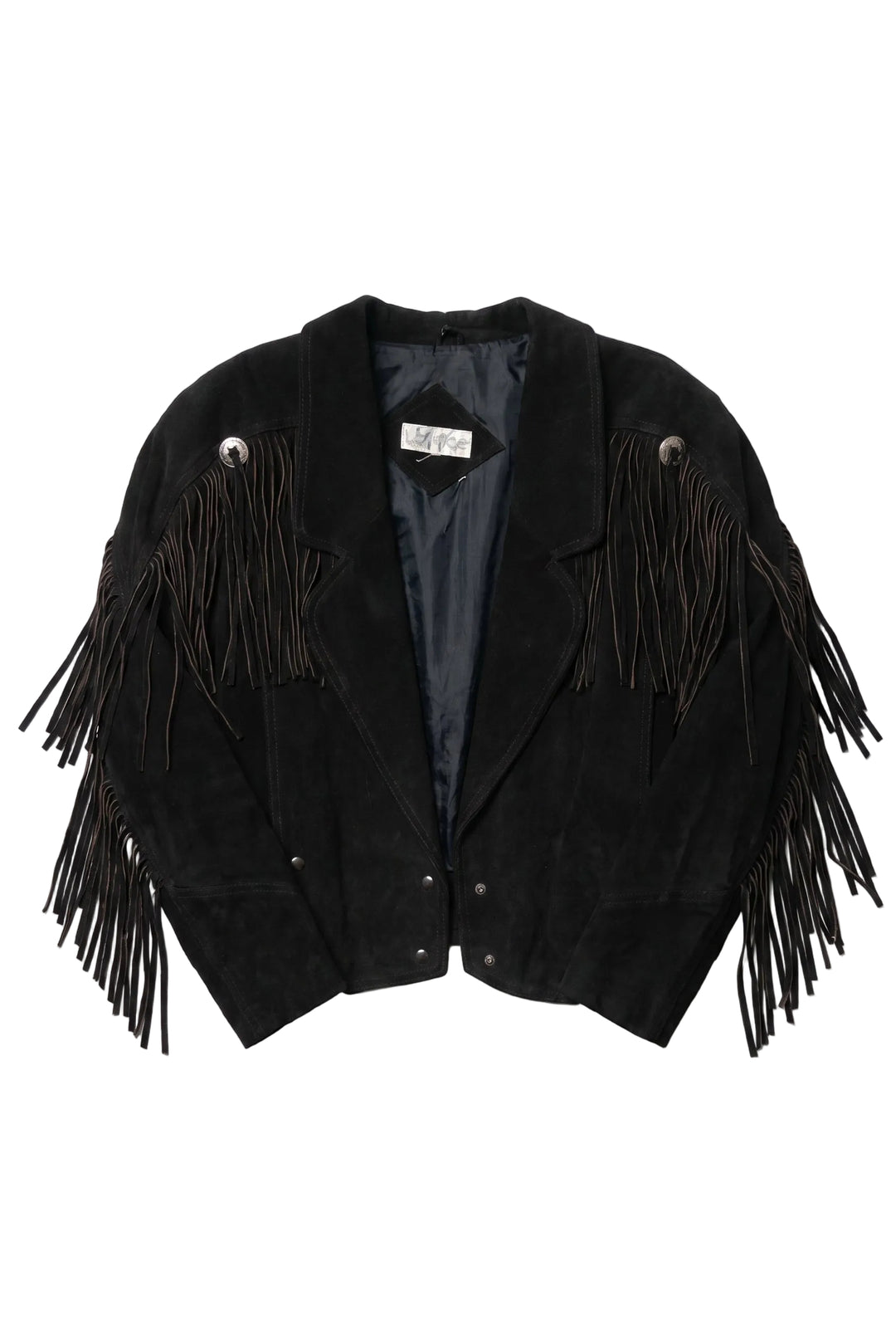 Laurice Black Fringe Leather Jacket